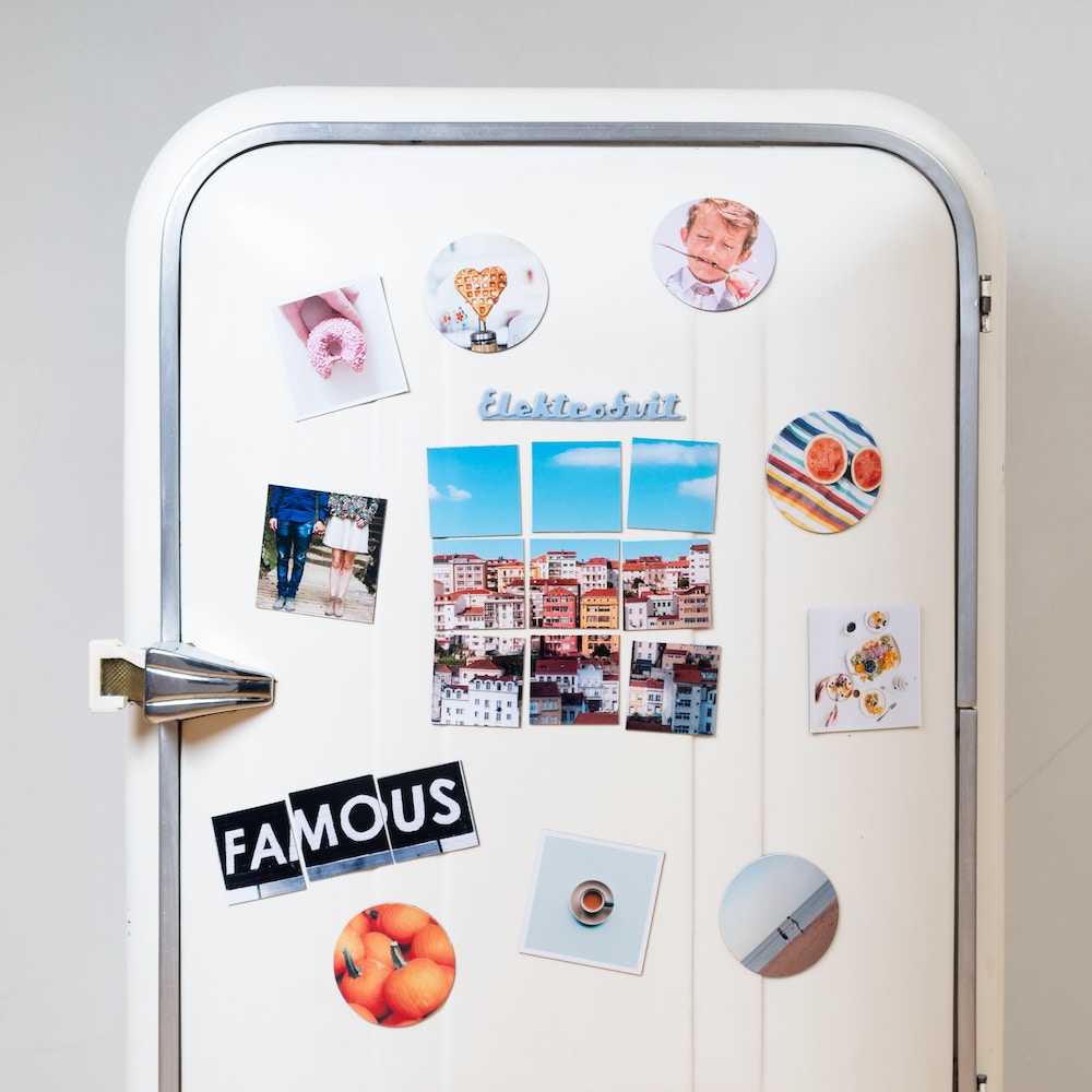 Fotografii magentice pe frigider