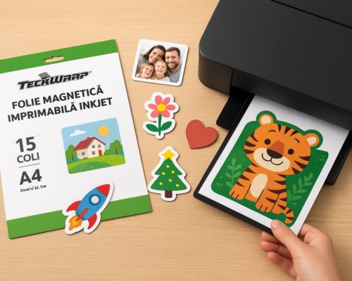 Folia magnetică imprimabilă Inkjet Teckwrap – idei nelimitate pentru minți creative