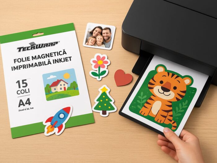 Folia magnetică imprimabilă Inkjet Teckwrap – idei nelimitate pentru minți creative