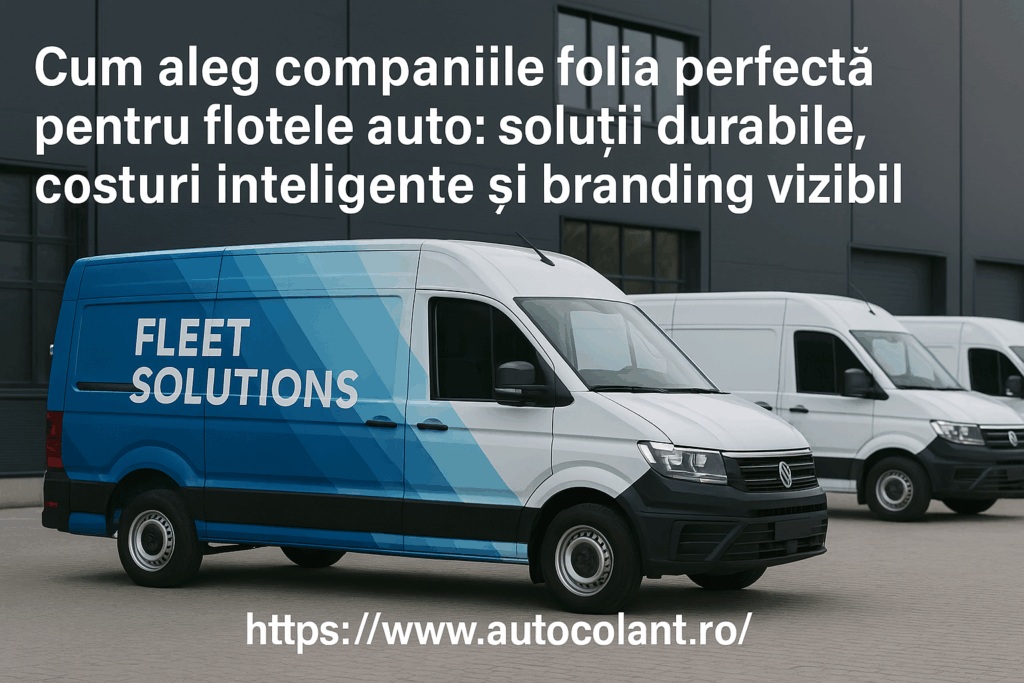 Folie ideală pentru flote auto