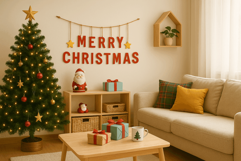 Decor de Crăciun pentru copii: 10 proiecte DIY cu stickere tematice și autocolante