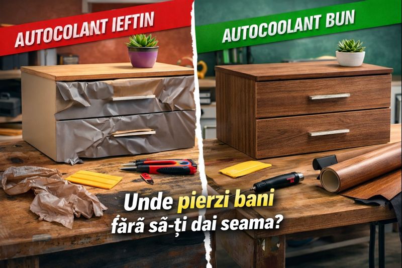 Autocolant ieftin vs calitate: locuri unde pierzi bani fără să vezi