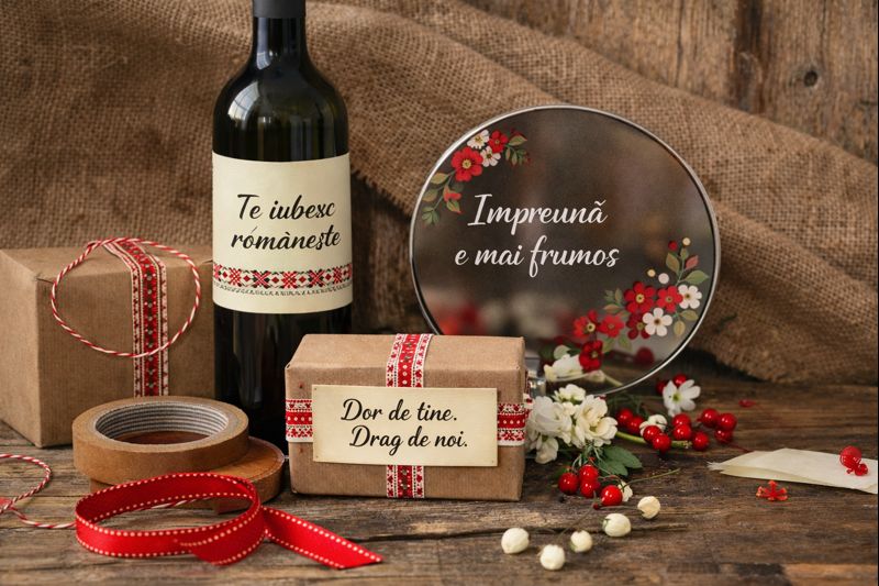Dragobete 2026: decor tradițional cu autocolante și cadouri