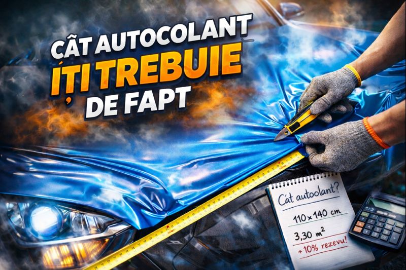 Cât autocolant îți trebuie? Calculator de metraj, plus ghid de măsurare