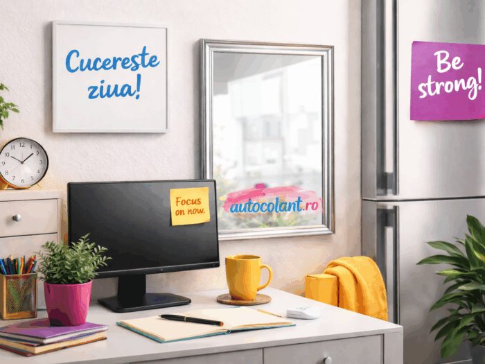 Autocolante motivaționale: rezoluții vizibile tot anul