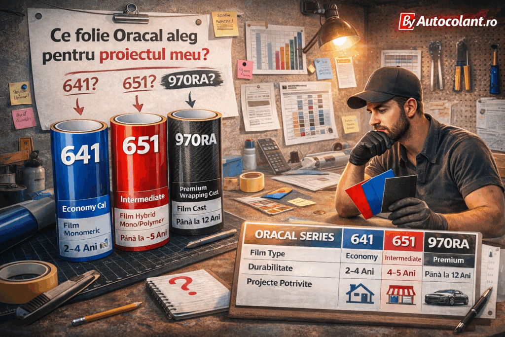 Oracal 641, 651 sau 970RA: Ghidul complet pentru alegerea seriei potrivite