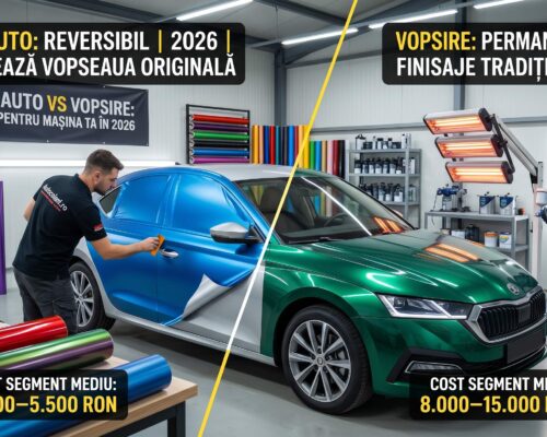 Wrap Auto vs Vopsire 2026: Ghid de Decizie + Costuri Reale