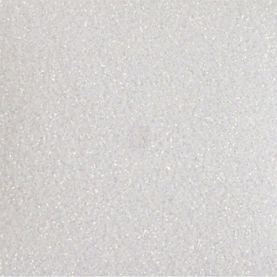 955 White - Folie termotransfer cu sclipici CAD CUT Glitter