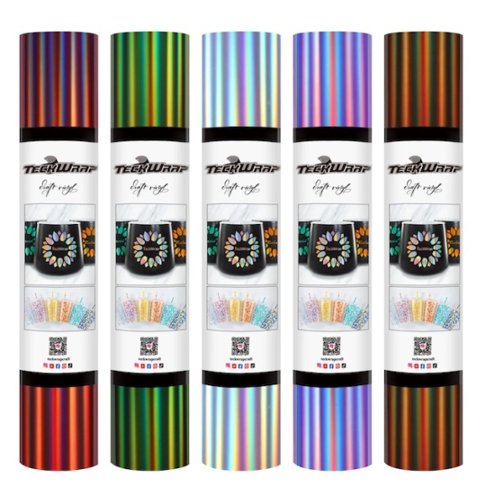 Autocolant stickere holografice Teckwrap Holographic Glossy Rainbow