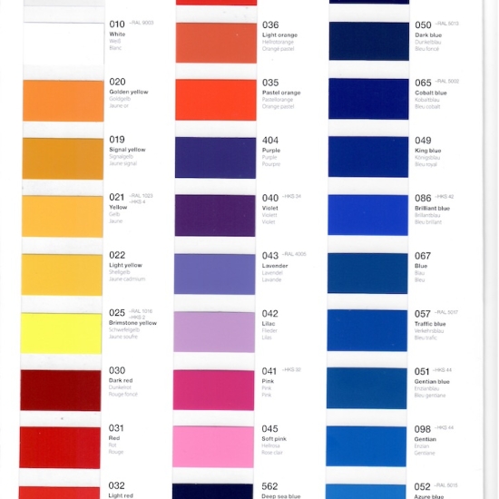Mostrar culori Oracal 651 Intermediate Cal - mate