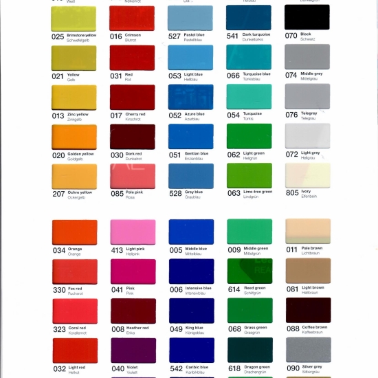 Mostrar Culori Autocolant colorat casete luminoase Oracal 8500 Translucent Cal