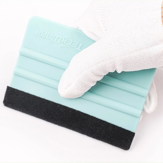 Mini racleta plastic si pasla aplicare autocolant Teckwrap