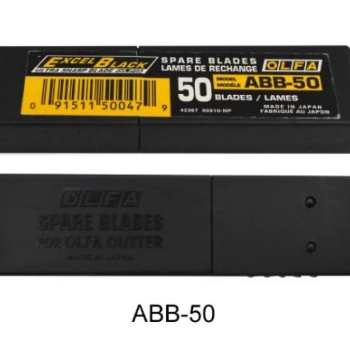 Lame de schimb 9 mm negre Olfa ABB-50